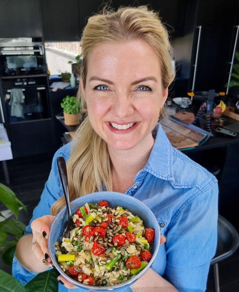 Vår-risotto med asparges – coop mega post 4 hanne lene og risotto liten